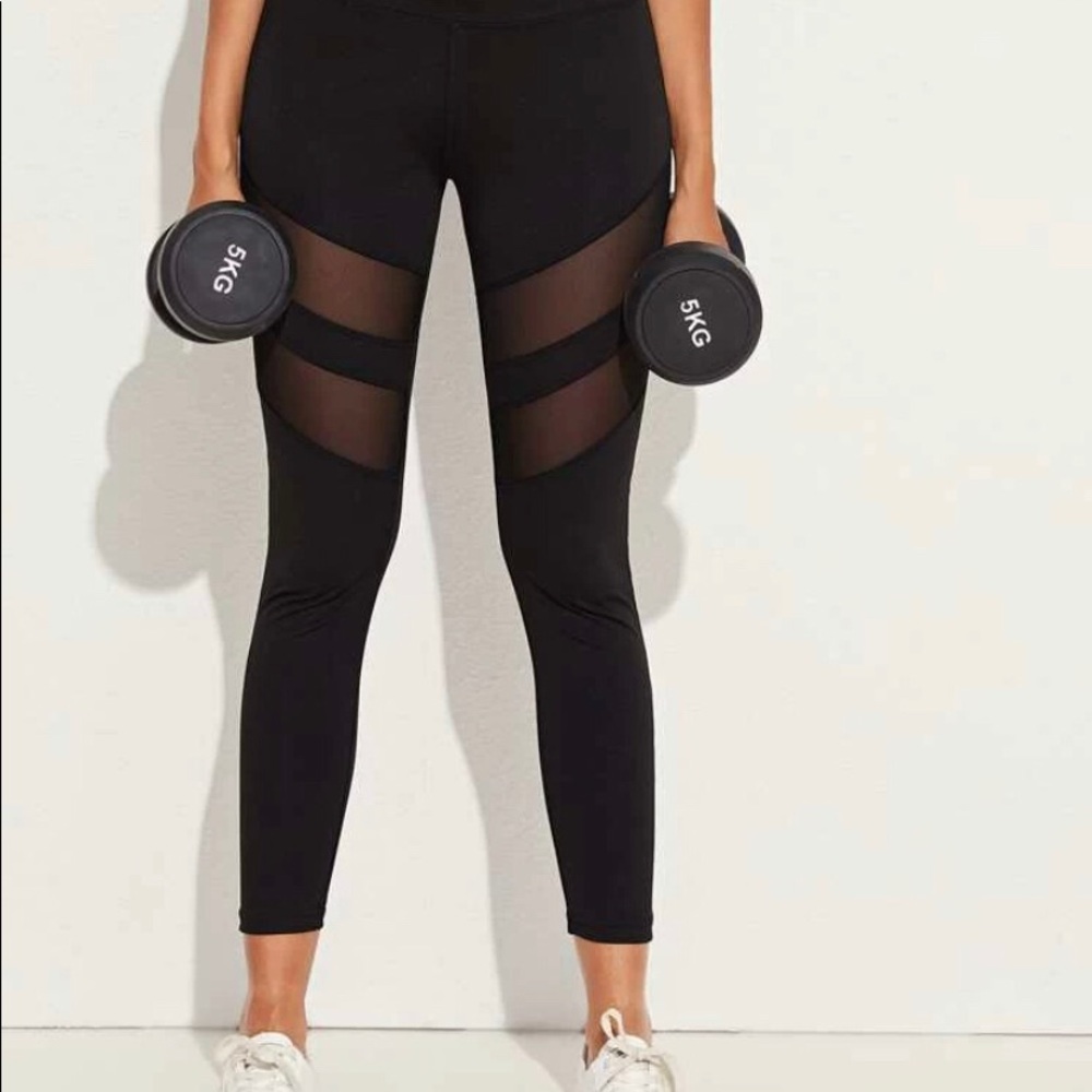 mesh skinny sport legging